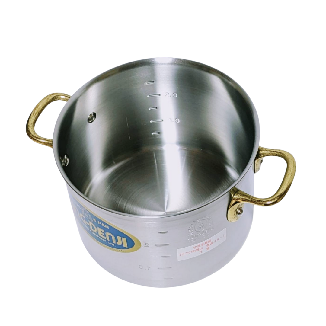 7260100 キングアルマイト 半寸胴鍋（目盛付）２１cm