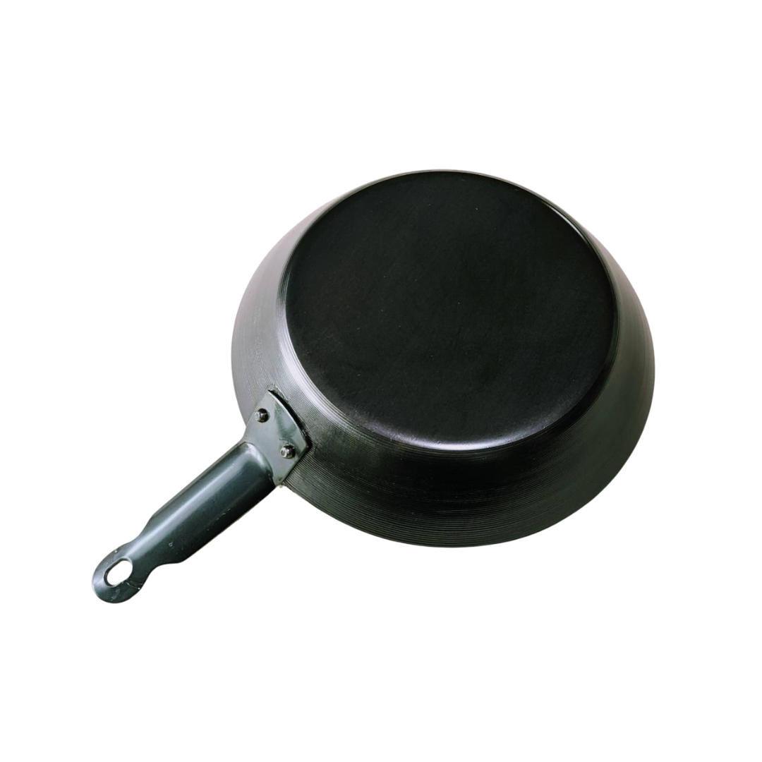 中尾アルミ製作所 鉄短柄フライパン 40cm向い取手 中尾アルミ製作所 鉄短柄フライパン 38cm向い取手 国産 日本製