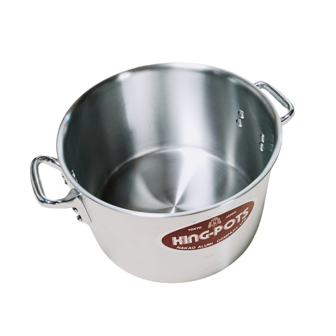 nakao 中尾アルミ製作所 キングデンジ　寸胴鍋（目盛付）２７cm 037002-007 キッチン・食器・調理 キングデンジ 半寸胴鍋 目盛付 27cm