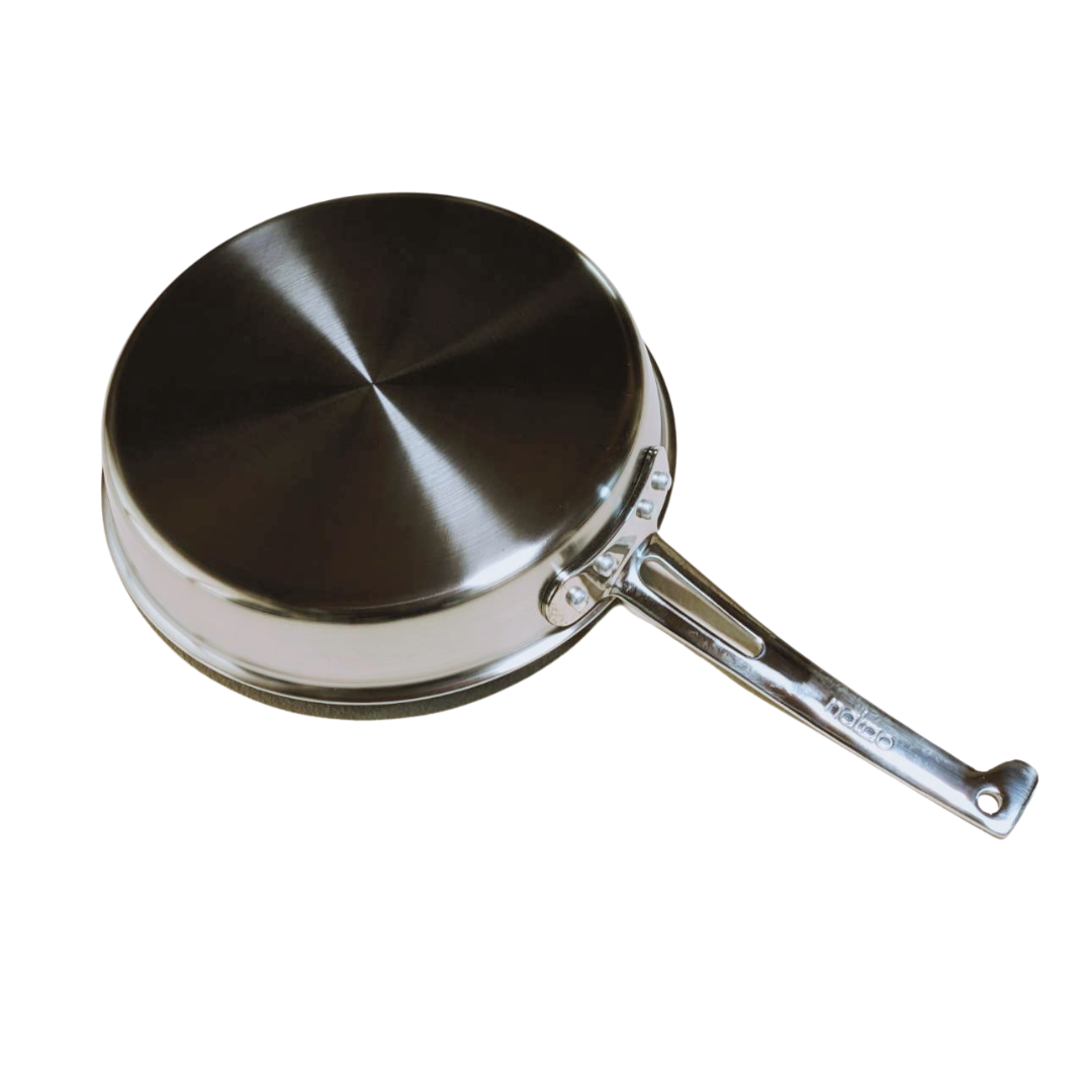 NAKAO(中尾) 真鍮 ステーキ用 焼ゴテ 150×120×全長530 鍋全般 No.3042900 ヤットコ鍋 ステンレス製 [IH・ガス] 15~27cm 全5サイズ