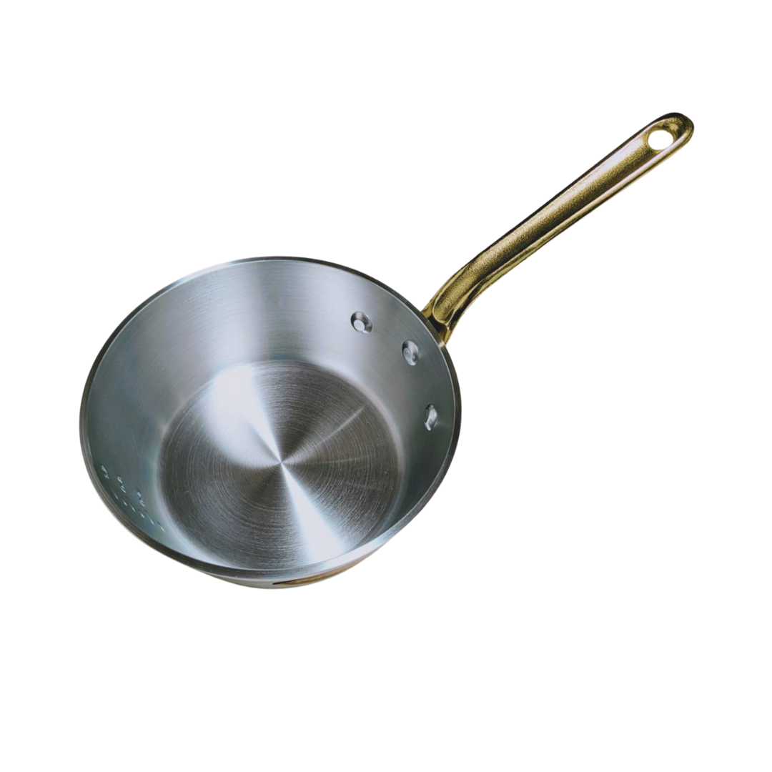 片手鍋 30cm ガス火専用 プロキング片手鍋 中尾アルミ 業務用 極厚 （ ガス火対応 目盛り付き アルミ鍋 フタ付き 片手 調理鍋 ）