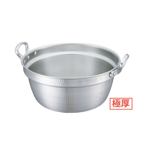 アルミ鍋 厚板打出料理鍋 [ガス] 24～60cm 全12サイズ / A-12