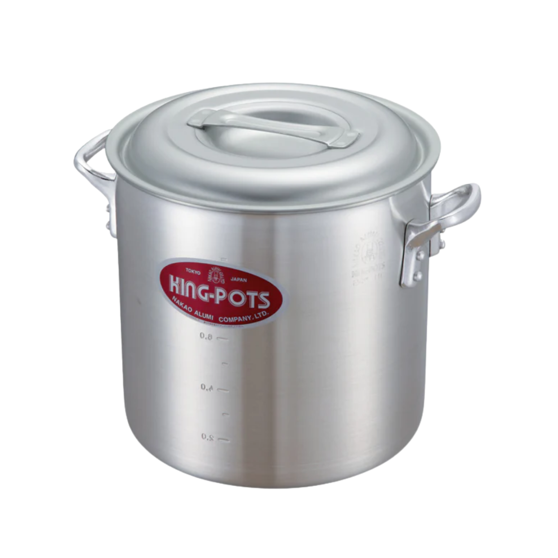 KINGPOTS アルミ寸胴鍋 蓋付き KINGPOTS アルミ寸胴鍋 蓋付き 寸胴鍋 アルミ鍋 [ガス] 15～72cm 全16